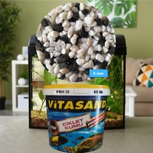 Vitasand Pro-21 5mm 8.5kg Siyah Beyaz Akvaryum Kumu