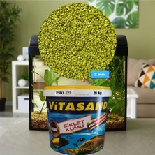 Vitasand PRO-123 2mm Akvaryum Kumu Fıstık Yeşili Kum 20KG