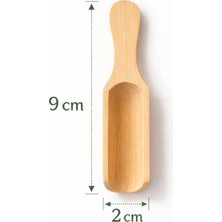 Kea Ev Eşyaları Doğal Ahşap Baharat Kaşığı 9 cm Mini Ölçü Kaşığı – Baharat, Tuz, Şeker Için Pratik Kullanım