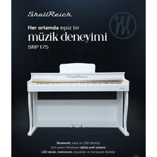 Shallreich SRP-175B Custom Edition Dijital Piyano (Tabure & Kulaklık + Termal Akım Koruyucu Hediye)