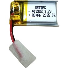 Tech Butiq Sertec 401223 3.7V 80 Mah Li-Polymer Pil (DEVRELI/1.5A)
