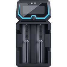 Xtar X2 - Taşınabilir LCD Ekranlı Hızlı Li-Ion/ni-Mh/ni-Cd Şarj Cihazı / 2li