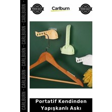 Carlburn #askılık Beyaz Renkli Güçlü Yüzey Duvar Dolap Banyo Mutfak Portatif Kendinden Yapışkanlı Askılık