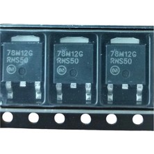Arduino 78M12G Dpak 3 Pin 500MA 12V Lineer Voltaj Regülatörü 10 Adet