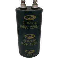 2200UF 400V Vidalı Kondansatör 85 Derece 51X100