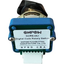 ONPOW 04J Cnc Rotary Switch Cnc Makinaları Çoklu Pozisyon Döner Anahtar
