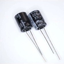 220UF 25V Elektrolitik Kondansatör 6X12MM 10 Adet (Pcs)