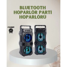 1200 Mah Şarjlı LED Işıklı Bluetooth Hoparlör – Fm Radyolu, Hafıza Kart Destekli Midastech