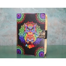 Baykuşlu Deri Defter Model 2 Midastech
