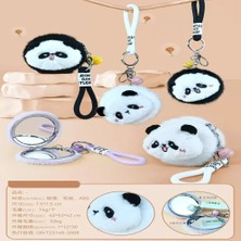 Sevimli Panda Tasarımlı Peluş Anahtarlıklı Ayna Midastech