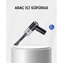 MidasTech Kablosuz El Süpürgesi – Araç Içi Temizlik Için 5500PA Güçlü Emiş, USB Şarjlı Midastec