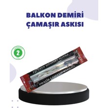 25X60 Balkon Askılığı Kare Demir Uyumlu Hava Dayanıklı Çamaşır Askısı Midastech