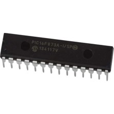 Microchip PIC16F873A-I/SP Mikrodenetleyici – 28 Pin Dıp, 20MHZ, 7kb Flash