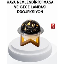 MidasTech USB Mini Hava Nemlendirici ve Projeksiyon Lamba – Taşınabilir, Sessiz, Dekoratif Aromaterapi Cih