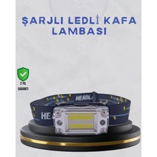 Kompakt LED Kafs Feneri USB Şarjlı Manyetik 2 Işık Modlu 215 Lümen Midastech