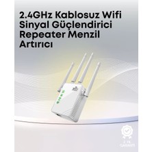 Yüksek Hızlı Parazit Önleyici Wifi Repeater Router Midastech