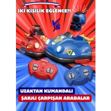 Magicway Iki Çift Kişilik Sevgili Eş Oyunu Çarpışan Arabalar Şarjlı Kafası Atan Hızlı Işıklı Efektli Oyuncak