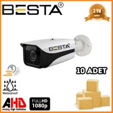 Zmc Bilişim 2 Mp 1080P 4 Bıg LED Bullet Ahd Güvenlik Kamerası 10 Adet Koli