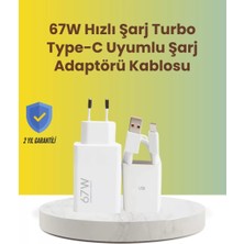 67W Hızlı Şarj Adaptörü ve Veri Aktarım Özellikli Type-C Kablo Seti Midastech