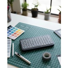 Şarjlı Kablosuz Mini Rgb Klavye Uzun Pil Ömürlü Midastech
