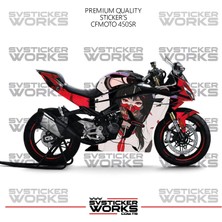 Sv Sticker Works Cfmoto 450SR Kaplama Sticker Katana Girl Design Motor Kaplama Modeli Hazır Kit Tüm Modeller Uyumlu
