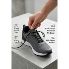 Siyah Akıllı Kilitli Lastik Ayakkabı Bağcığı