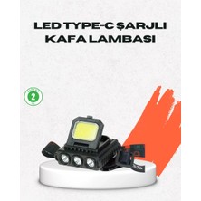 USB Şarjlı Kafa Feneri 800 Lumen Ayarlanabilir Cob ve Xpe LED Midastech