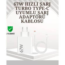 Type-C Uyumlu 67W Turbo Hızlı Şarj Aleti Akıllı Koruma Sistemli Midastech