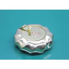Pirinç Çapalı Kapaklı Küllük 7 cm Midastech