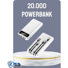 Hızlı Şarj Destekli 20.000MAH Powerbank USB Type-C Lightning LCD Midastech