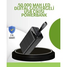 MidasTech Ultra Güçlü 50.000 Mah Powerbank – LED Ekranlı, Çoklu Bağlantı Seçenekli, Akıllı Koruma
