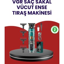 Vgr V-695 Şarjlı Profesyonel Erkek Saç Sakal Tıraş Makinesi Ipx7 Su Geçirmez Midastech