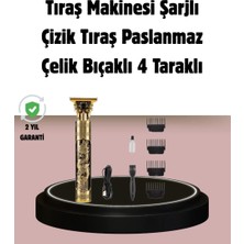Şarjlı Titanyum Bıçaklı Saç Kesme Makinesi Midastech