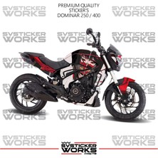 Sv Sticker Works Bajaj Dominar Kaplama 250 / 400 Sticker Katana Girl Design Motor Kaplama Modeli Hazır Kit Tüm Modeller Uyumlu