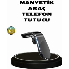 360° Dönebilen Manyetik Araç Telefon Tutucu Sarsıntısız ve Şık Tasarımlı Midastech