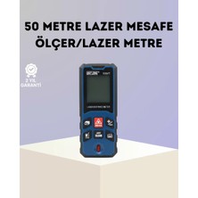 Lazer Metre 50 mt Hassas ve Hızlı Ölçüm Özellikli Midastech