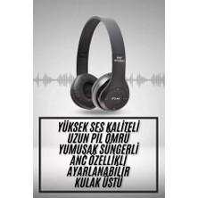 Kulak Üstü Bluetooth Kulaklık Yüksek Ses Kaliteli Ayarlanabilir Midastech