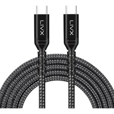 Special 100W Type C To Type C 2 Metre Örgülü Hızlı Şarj Kablosu Yct-02