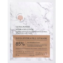 Yoğun Nemlendirici ve Aydınlatan Yüz Maskesi,%85 Aloe Vera, Hyaluronik Asit ve Centella Içeren Kore Cilt Bakımı, Hydra Fill Up Kağıt Maske – Savia