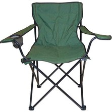 Çantalı Pratik Katlanır Bez Kamp Piknik Bahçe Plaj Deniz Doga Koltuk Sandalyesi Sezlong 2,3kg (Yeşil)