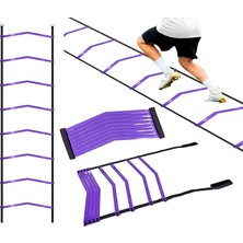 6 Metre Antrenman Merdiveni 13 Çubuklu Ayarlanabilir Dayanıklı Esnek Idman Merdiveni Futbol Için Eğitim Merdiveni