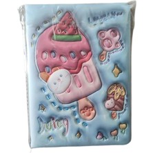 Kız Erkek Çocuk Defter Dondurma Temalı Icecream Kabartmalı Pofuduk Günlük Anı Defter 3D Çocuk Defteri Hediyelik
