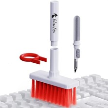 Yumuşak Klavye Fırçası, Kulaklık Temizleyici 5'i 1 Arada Çok Işlevli Elektronik Cihaz Temizleme Seti