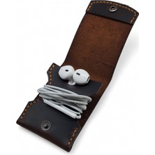 Kurtay Leather El Yapımı Gerçek Deri Kulaklık Kılıfı
