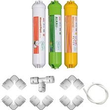 Post Karbon - Alkali - Mineral 3'lü Su Arıtma Filtresi (Tüm Cihazlarla Uyumludur)