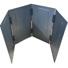 Rüzgarlık, Rüzgar Kesici 25X40CM 4 Kanatlı, Piknik Tüpü, Kamp Ocağı, Taş Ocak, Mangal