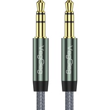 3.5mm Jack Trs Hi-Fi Örgülü Aux Ses Kablosu 3 Metre