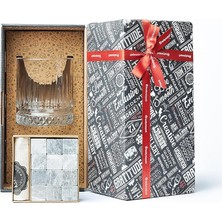 Viski Bardağı Hediye Seti - Hediye Kutulu 12 Parça Viski Taşı - Babalar Için Hediye Fikri, Erkekler ve Kadınlar Için Doğum Günü Hediyesi"