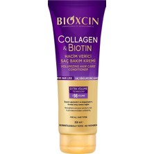 Collagen & Biotin Hacim Veren Saç Bakım Kremi 250 ml – Ince Telli ve Hacimsiz Saçlar Için Dolgunlaştırıcı ve Nemlendirici Bakım