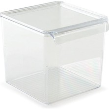 M-E73-10-16 Kapaklı Küp Düzenleyici, Şeffaf